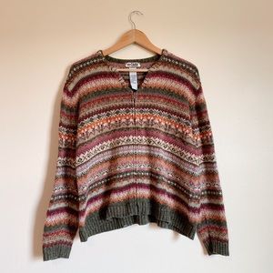 Spring full zip sweater